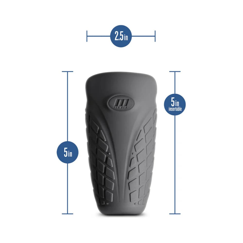 M Elite Platinum Gript Silicone Stroker Black thumbnail 5