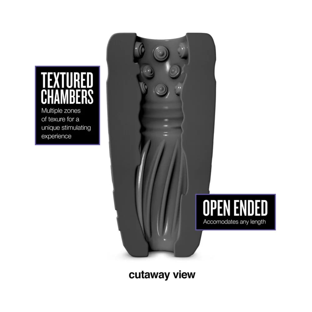 M Elite Platinum Gript Silicone Stroker Black thumbnail 6