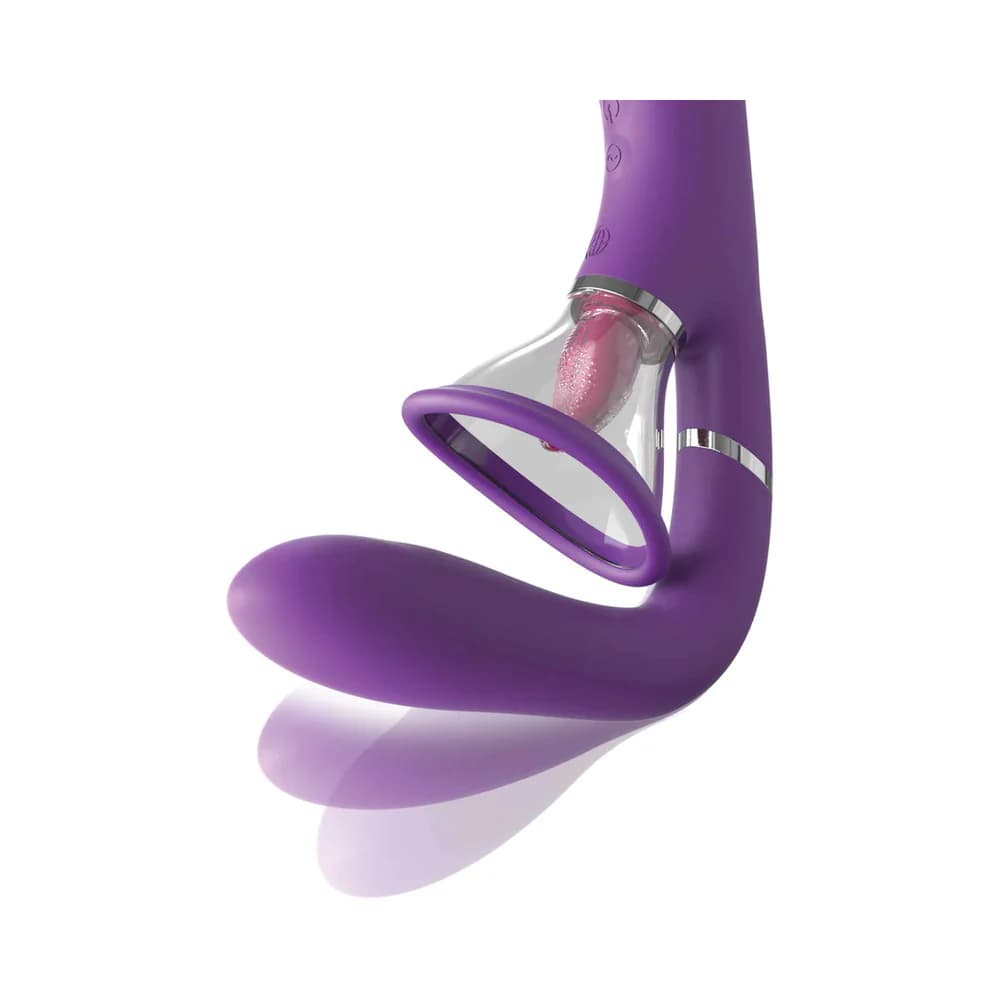 Fantasy For Her Her Ultimate Pleasure Pro Rechargeable Silicone Flicking Suction Dual Stimulator thumbnail 4