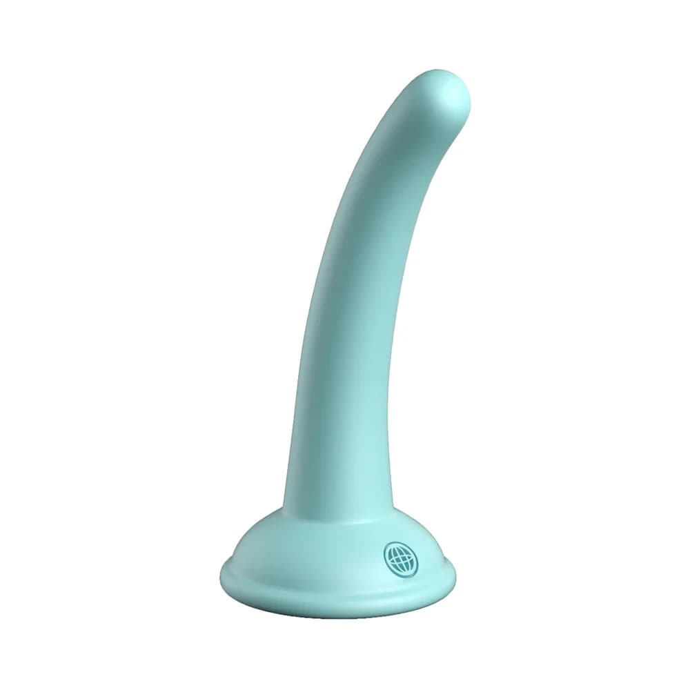 Dillio Platinum Collection Curious Five 5 in. Silicone Dildo Teal thumbnail 2