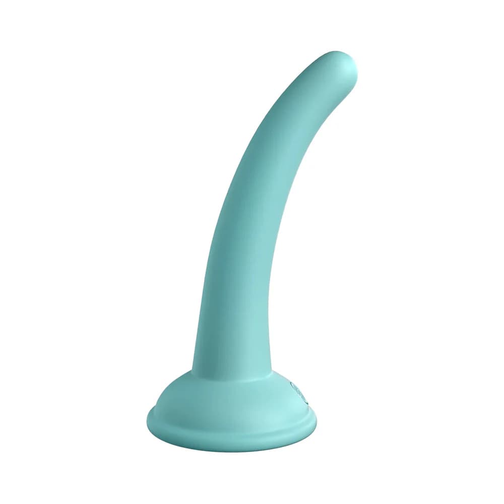 Dillio Platinum Collection Curious Five 5 in. Silicone Dildo Teal thumbnail 3