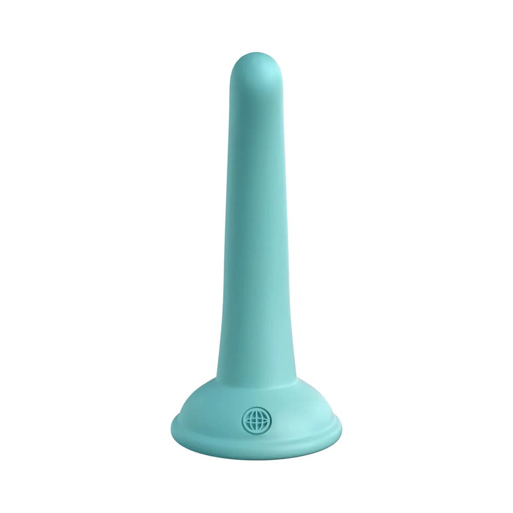Dillio Platinum Collection Curious Five 5 in. Silicone Dildo Teal thumbnail 4