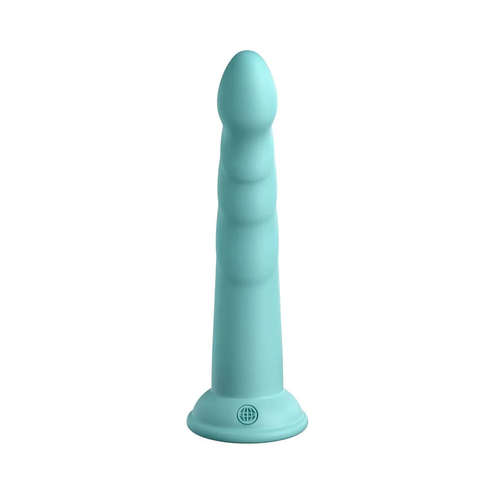 Dillio Platinum Collection Slim Seven 7 in. Silicone Dildo Teal thumbnail 4