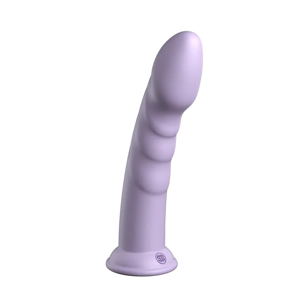 Dillio Platinum Collection Super Eight 8 in. Silicone Dildo Purple thumbnail 2