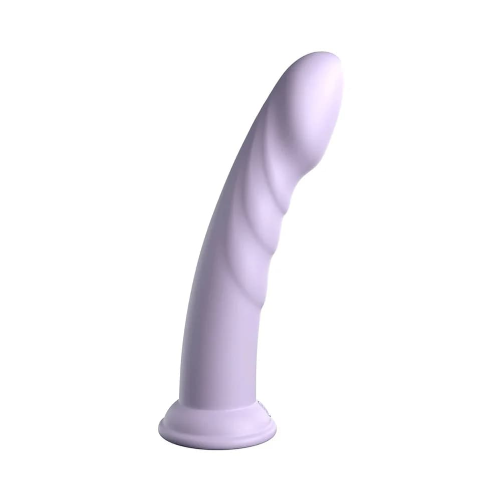 Dillio Platinum Collection Super Eight 8 in. Silicone Dildo Purple thumbnail 3