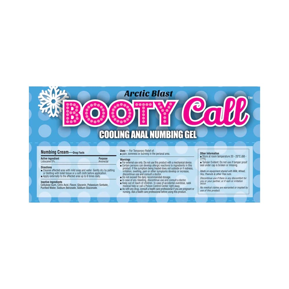 Booty Call Anal Numbing Gel Cooling 1.5 oz. thumbnail 4