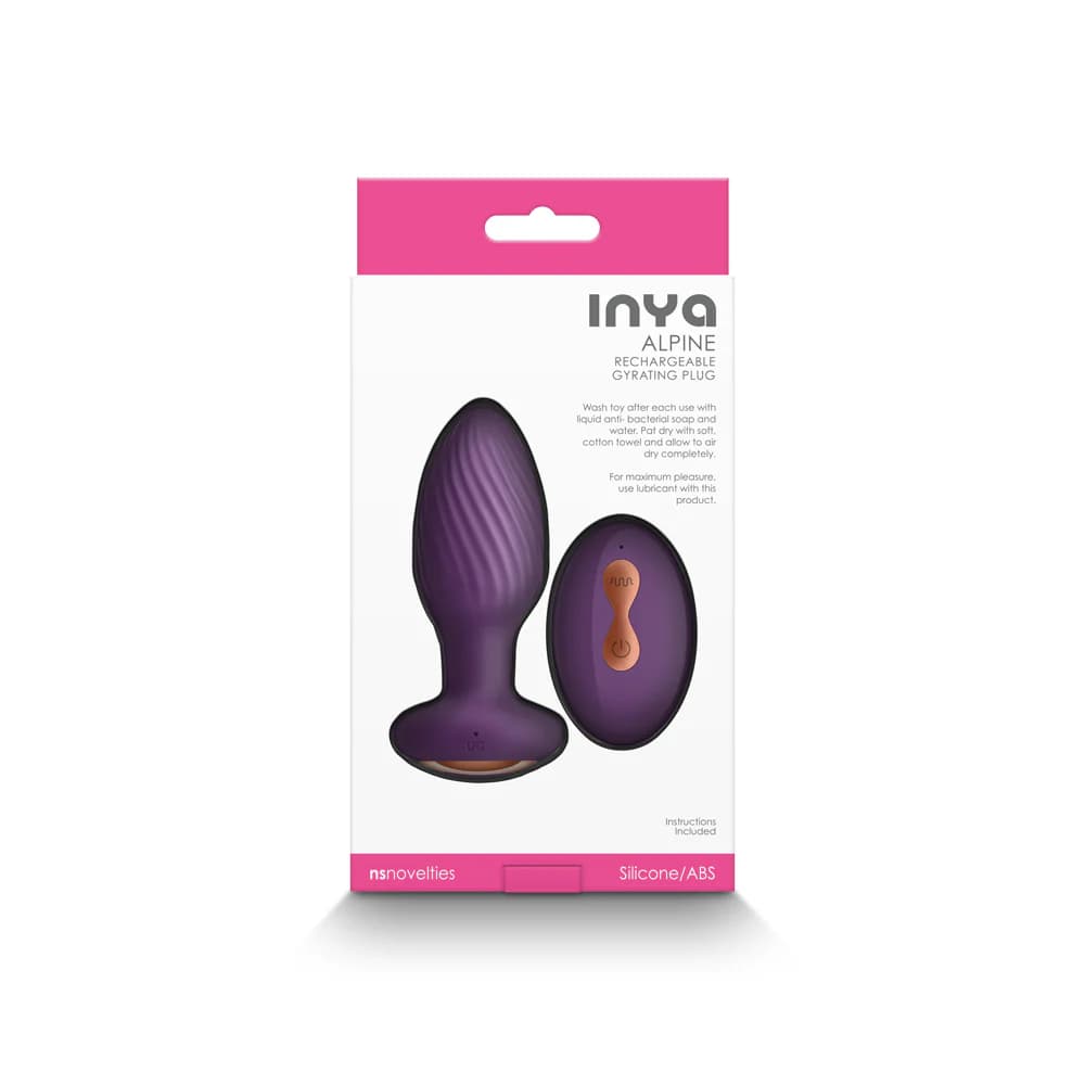 INYA Alpine Rechargeable Gyrating Plug Purple thumbnail 4