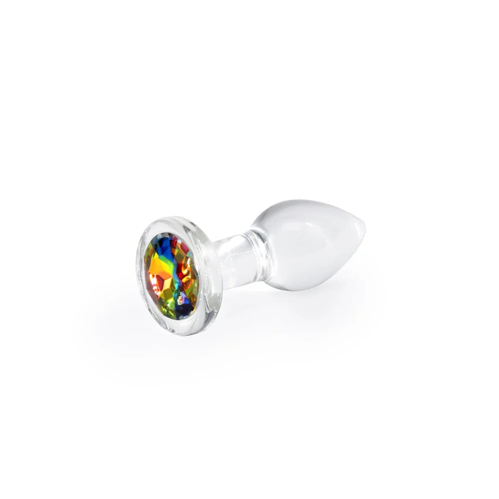 Crystal Desires Rainbow Gem Glass Plug Small thumbnail 2