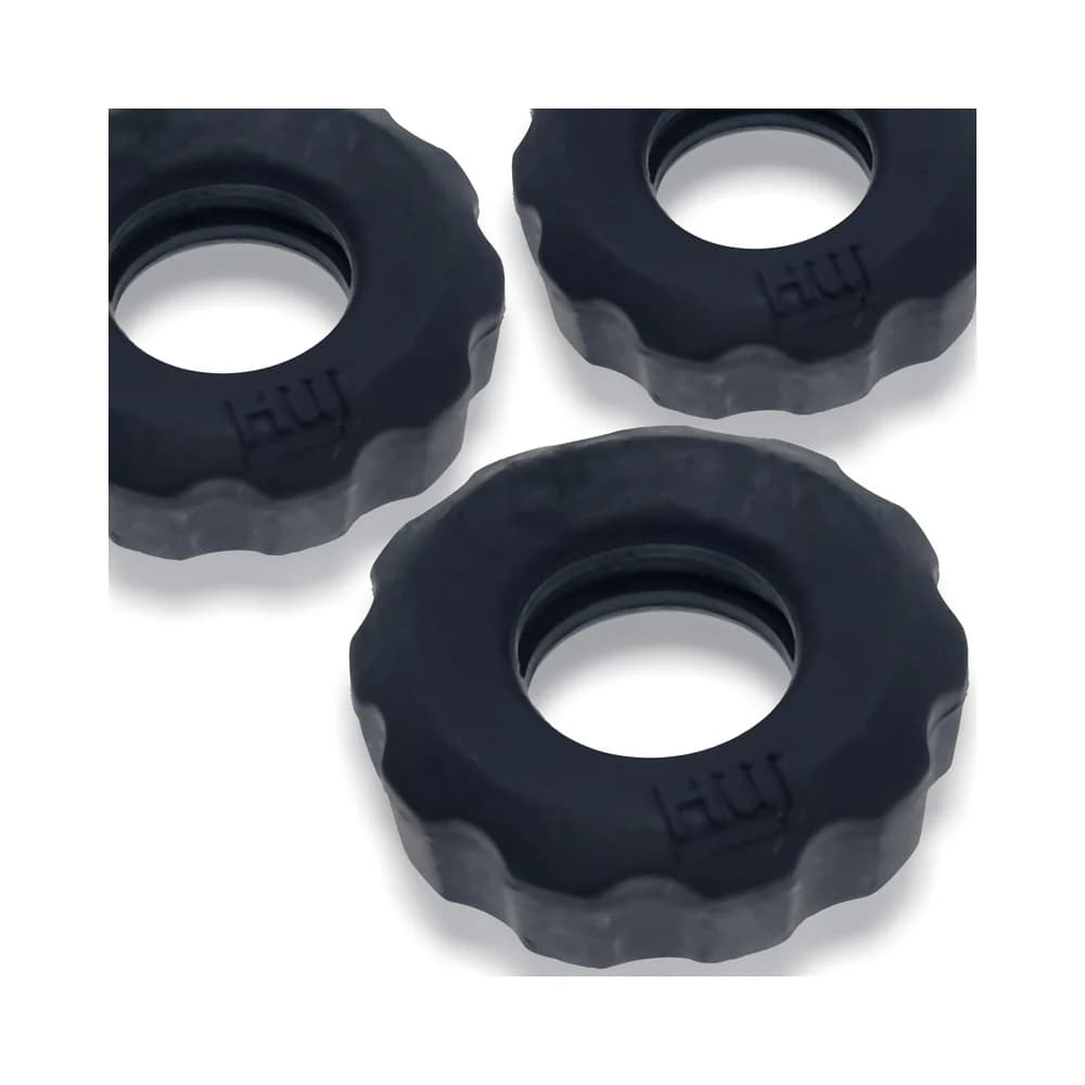 Hunkyjunk SuperHuj 3-Pack Cockrings Tar Ice thumbnail 3