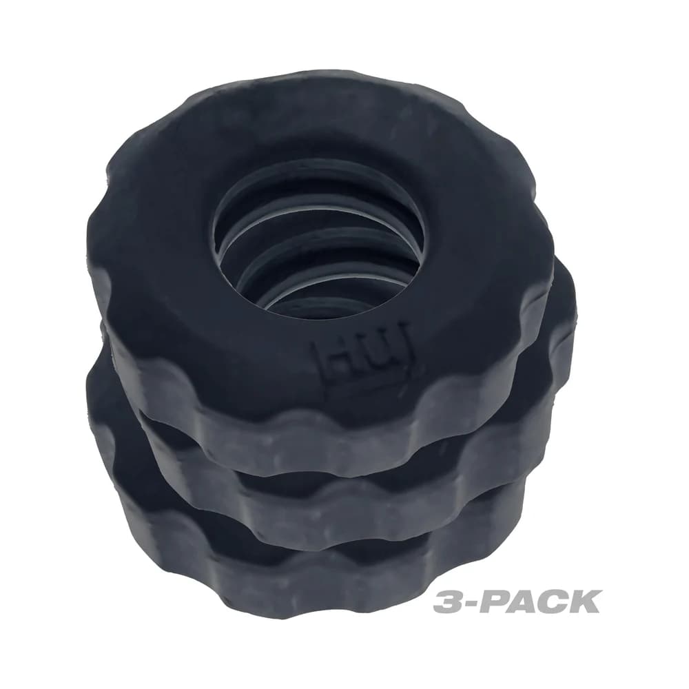 Hunkyjunk SuperHuj 3-Pack Cockrings Tar Ice thumbnail 4