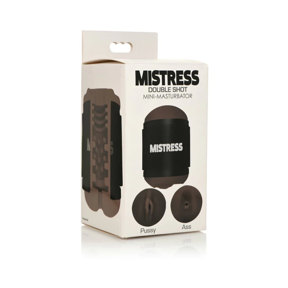 Curve Toys Mistress Double Shot Mini Masturbator Pussy & Ass Dark thumbnail 7