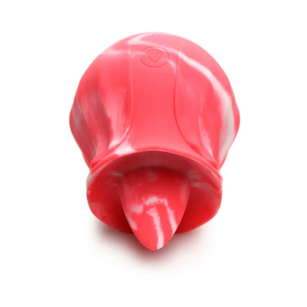 Curve Toys Gossip Cum Into Bloom Rechargeable Silicone Licking Rose Pink Twirl thumbnail 4