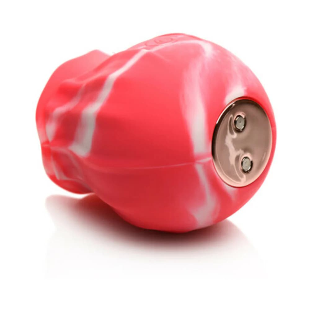 Curve Toys Gossip Cum Into Bloom Rechargeable Silicone Licking Rose Pink Twirl thumbnail 5