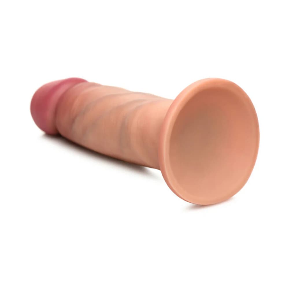 Curve Toys Jock Dual Density 6 in. Silicone Dildo with Suction Cup Light thumbnail 6