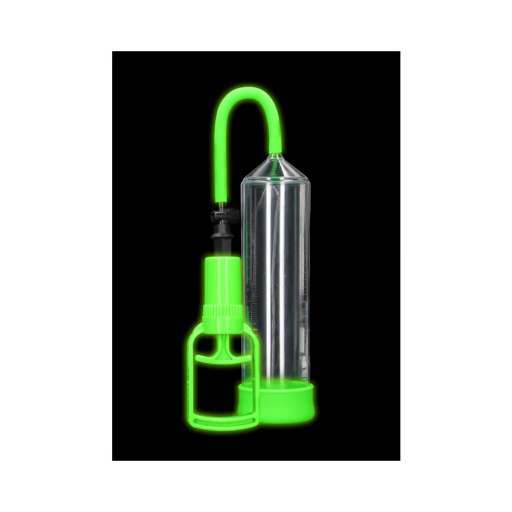 Ouch! Glow in the Dark Comfort Beginner Penis Pump Neon Green thumbnail 3