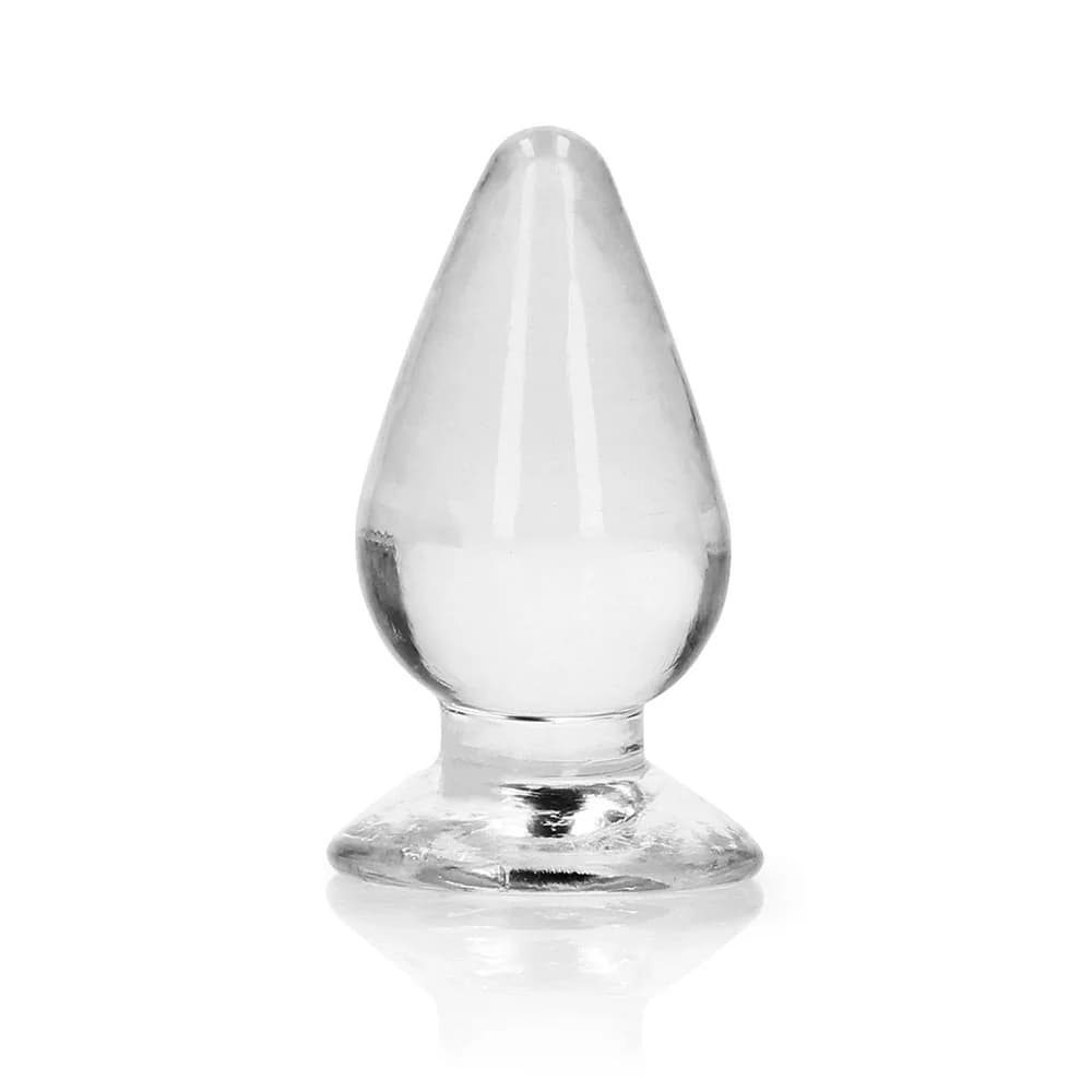 RealRock Crystal Clear 3.5 in. Anal Plug Clear thumbnail 2