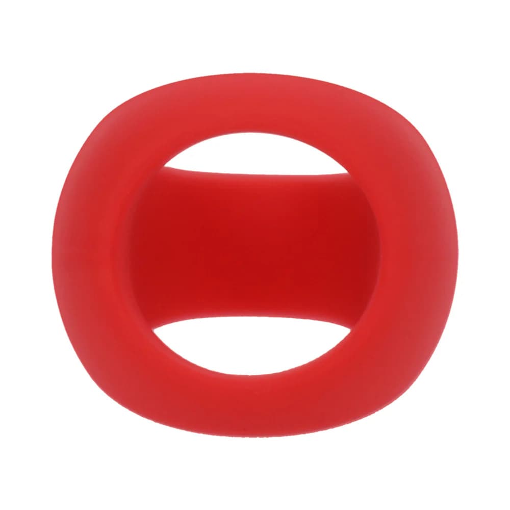 Tantus Stirrup C-Ring Cock and Ball Sling Crimson thumbnail 4