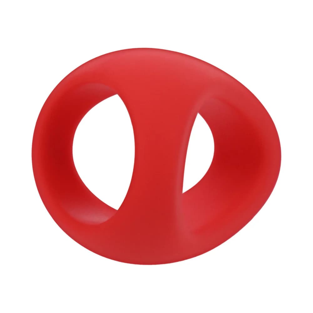 Tantus Stirrup C-Ring Cock and Ball Sling Crimson thumbnail 5