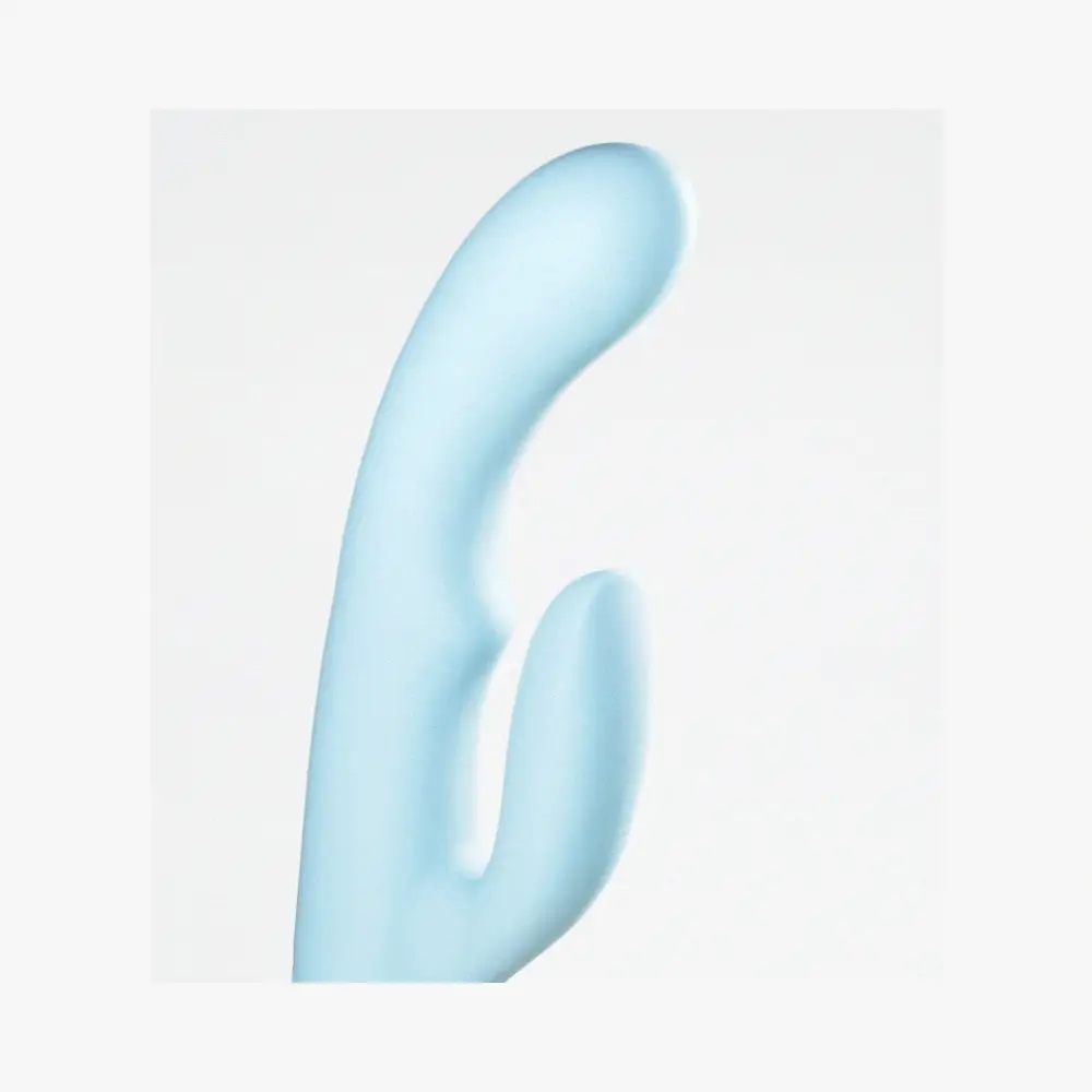FemmeFunn Balai Rechargeable Silicone Swaying Motion Dual Stimulation Vibrator Light Blue thumbnail 3