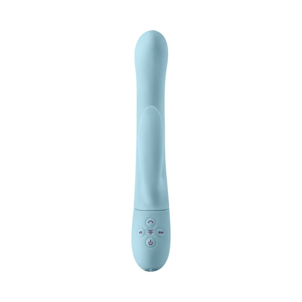 FemmeFunn Balai Rechargeable Silicone Swaying Motion Dual Stimulation Vibrator Light Blue thumbnail 6