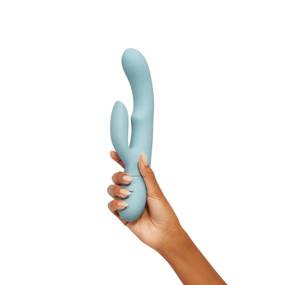 FemmeFunn Balai Rechargeable Silicone Swaying Motion Dual Stimulation Vibrator Light Blue thumbnail 7