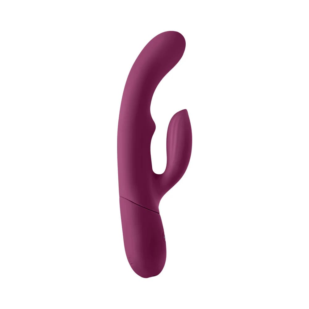 FemmeFunn Balai Rechargeable Silicone Swaying Motion Dual Stimulation Vibrator Dark Fuchsia thumbnail 3