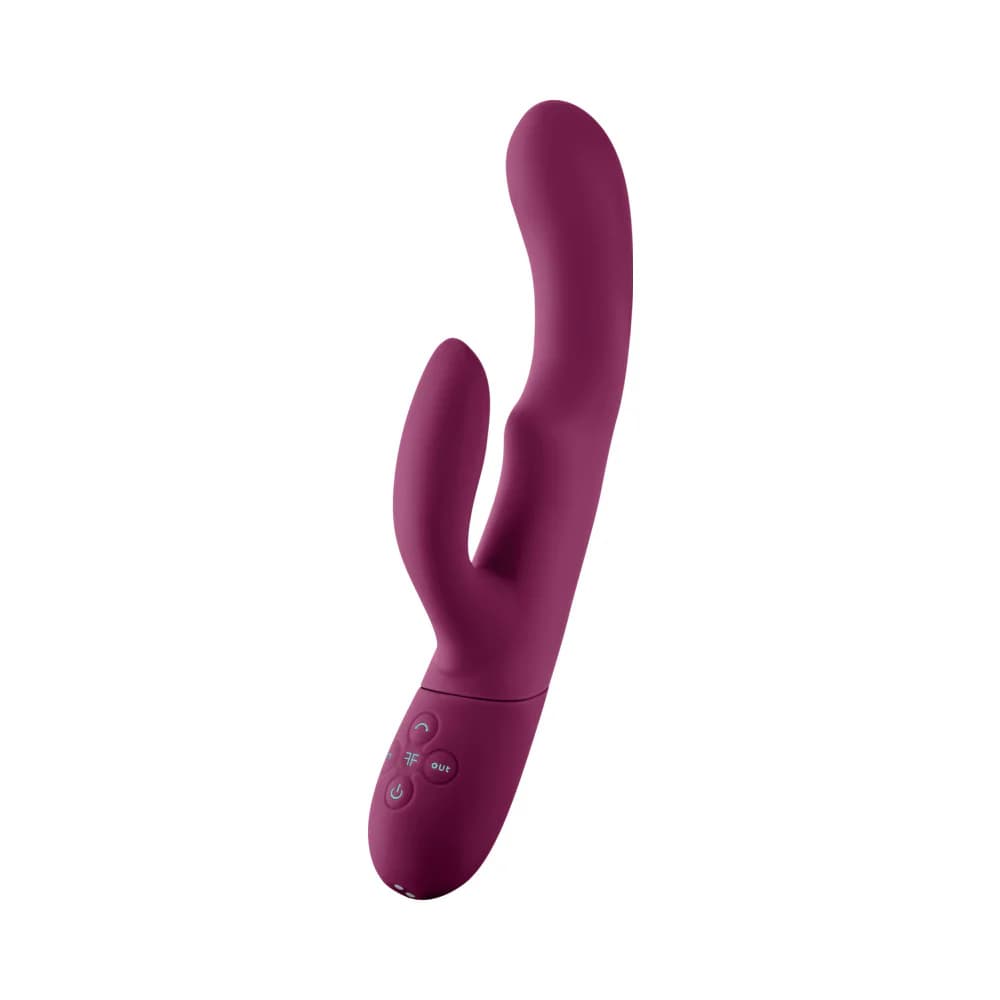 FemmeFunn Balai Rechargeable Silicone Swaying Motion Dual Stimulation Vibrator Dark Fuchsia thumbnail 4