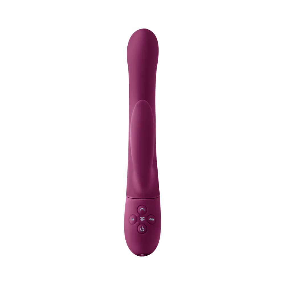 FemmeFunn Balai Rechargeable Silicone Swaying Motion Dual Stimulation Vibrator Dark Fuchsia thumbnail 5