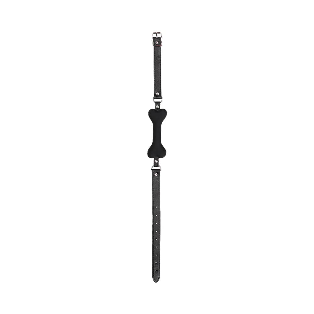 Ouch! Puppy Play Silicone Bone Gag Black thumbnail 3