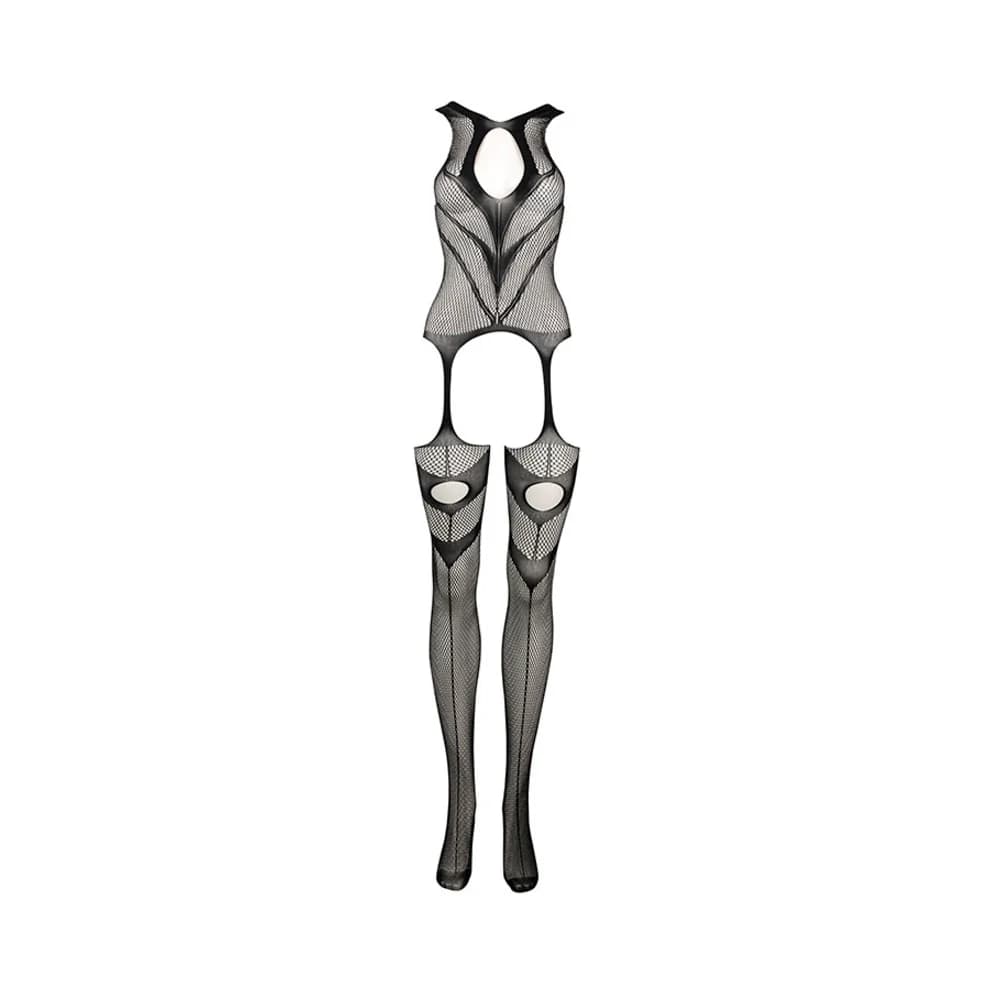 Le Desir Suspender Bodystocking Black O/S thumbnail 5