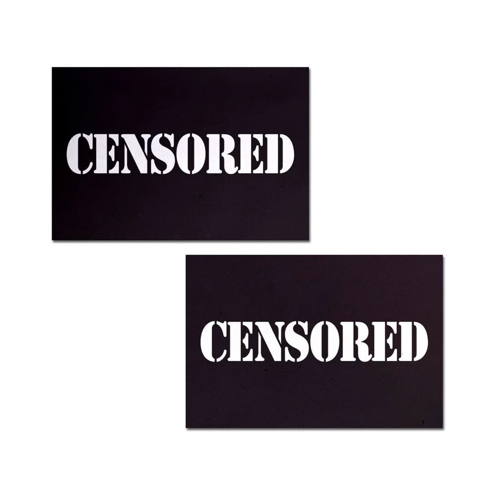 Pastease Censored: Black Censor Bars Nipple Pasties thumbnail 2