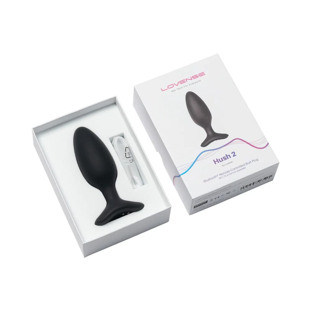 Lovense Hush 2 Bluetooth Remote-Controlled Vibrating Butt Plug Medium 1.75 in. thumbnail 5