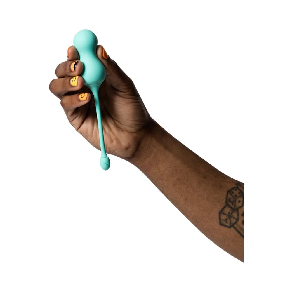 ROMP Cello Rechargeable Remote-Controlled Silicone G-Spot Egg Vibrator Light Teal thumbnail 8