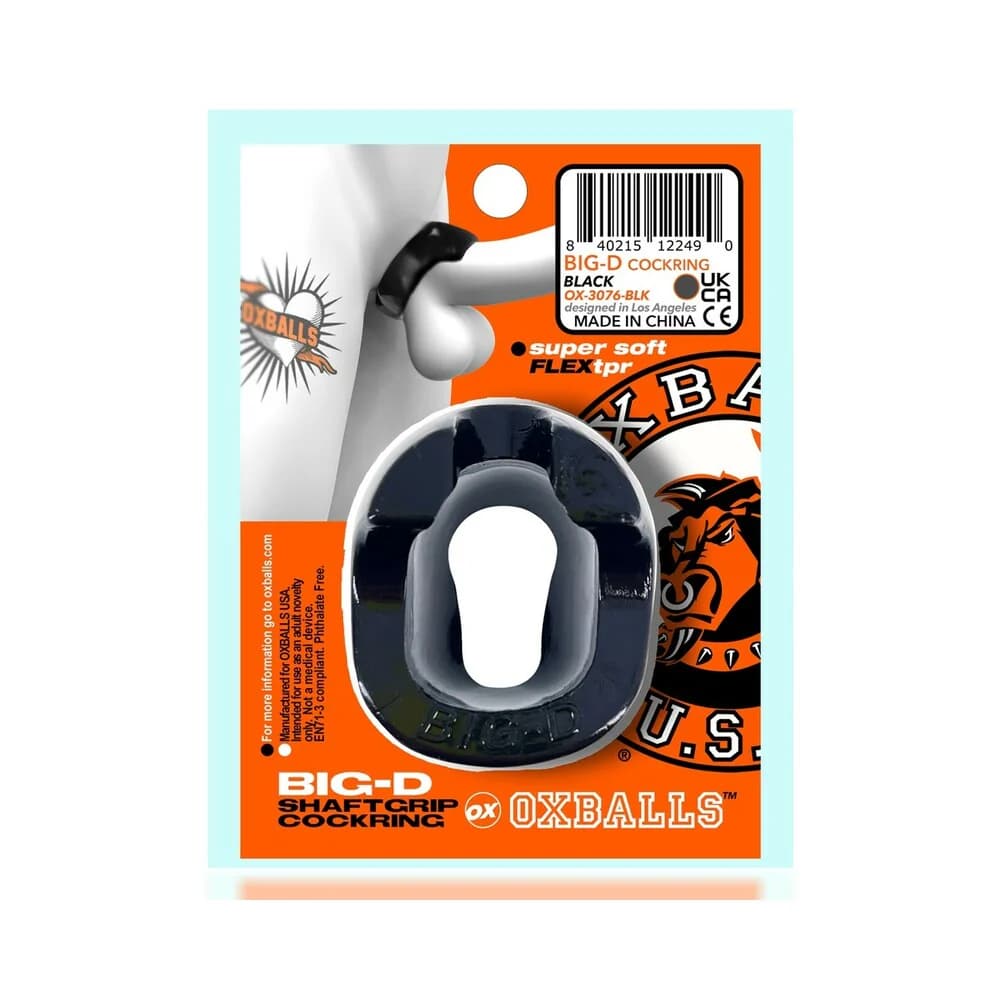 Oxballs Big-D Shaft Grip Cockring Black thumbnail 9