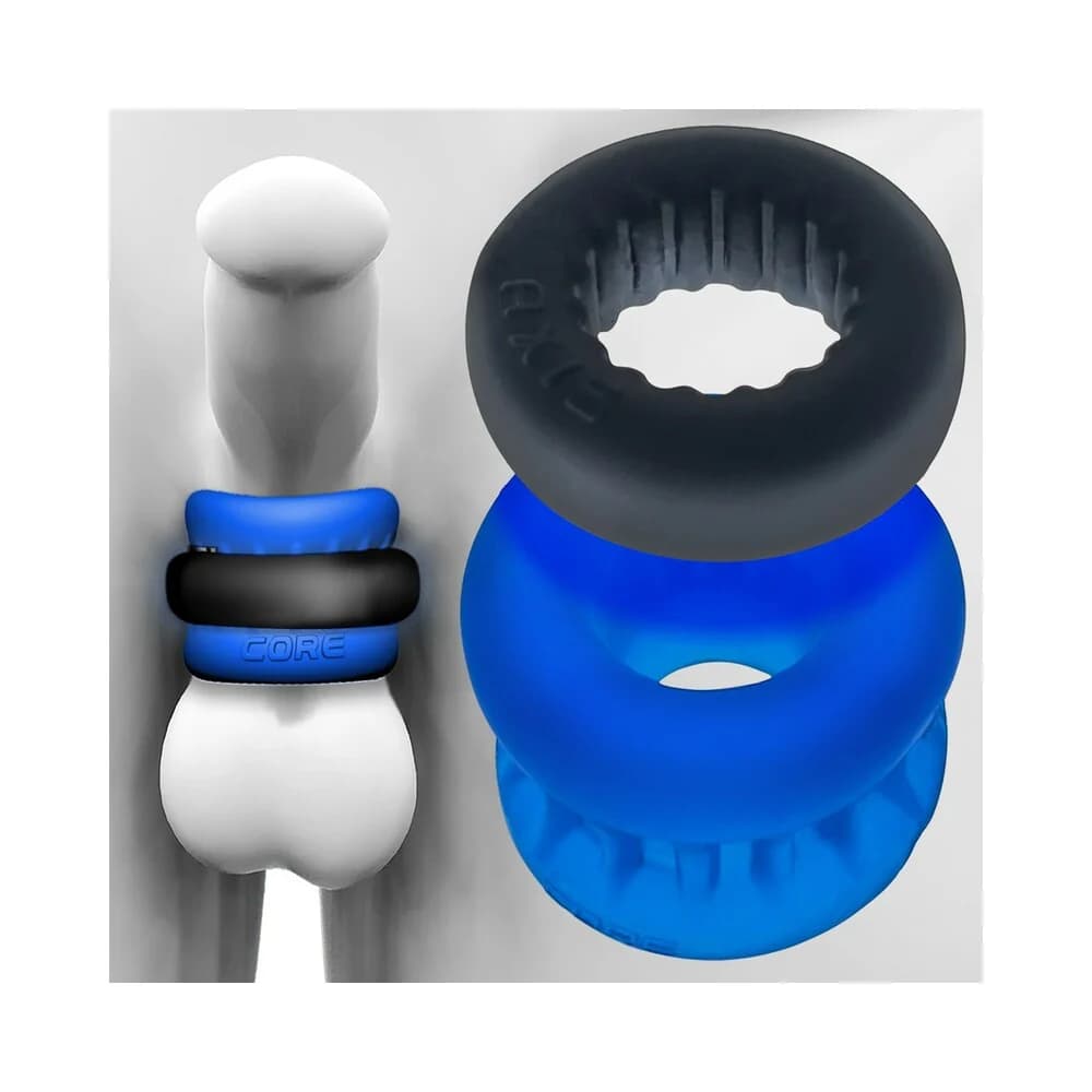 Oxballs Ultracore Core Ballstretcher With Axis Ring Blue Ice thumbnail 4