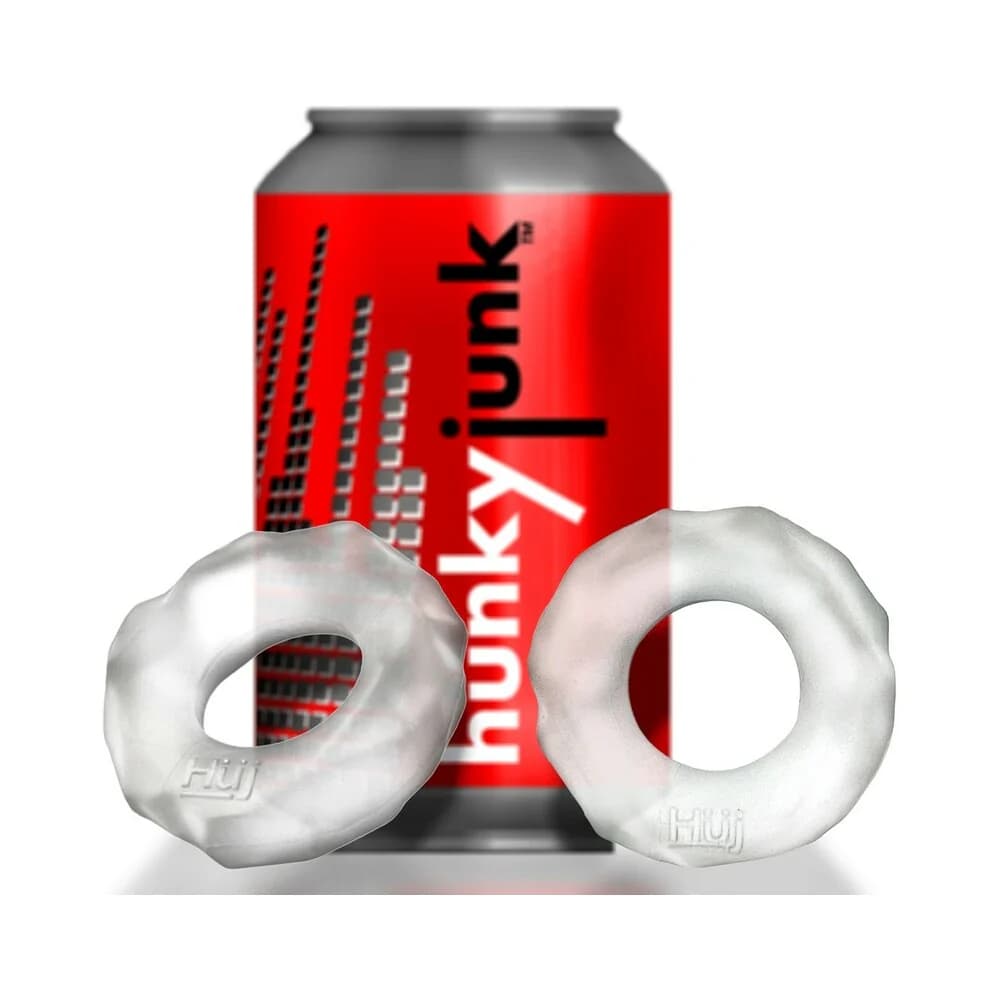 Hunkyjunk Fractal Tactile Cockring Clear Ice thumbnail 7