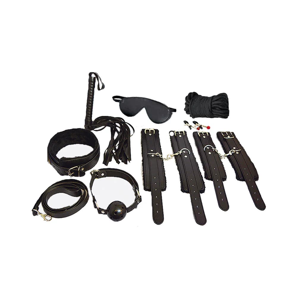 Ple'sur 12-Piece Everything Bondage Kit Black thumbnail 2