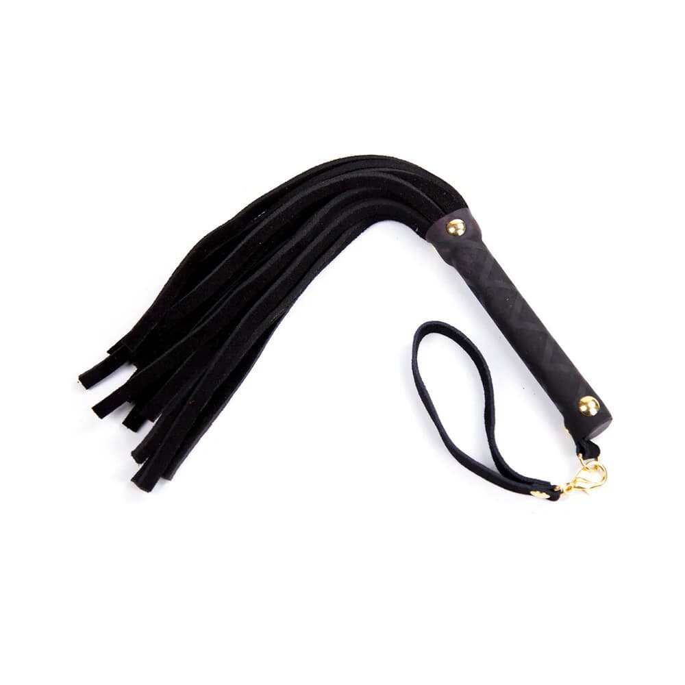 Ple'sur 11 in. Mini Leather Flogger Black thumbnail 4