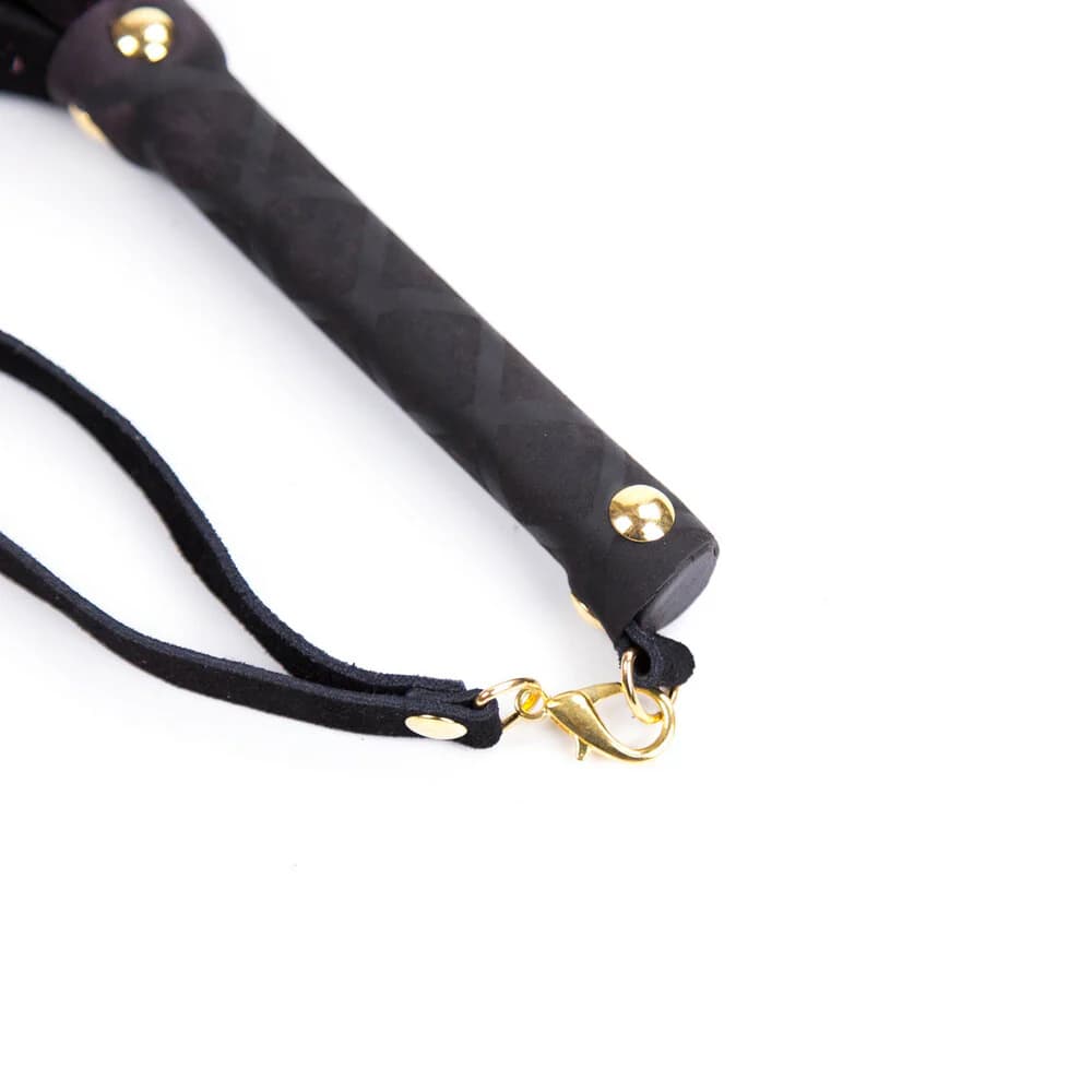 Ple'sur 11 in. Mini Leather Flogger Black thumbnail 5
