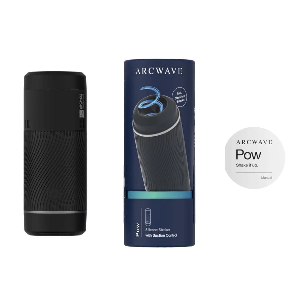 Arcwave Pow Silicone Stroker with Suction Control Black thumbnail 5