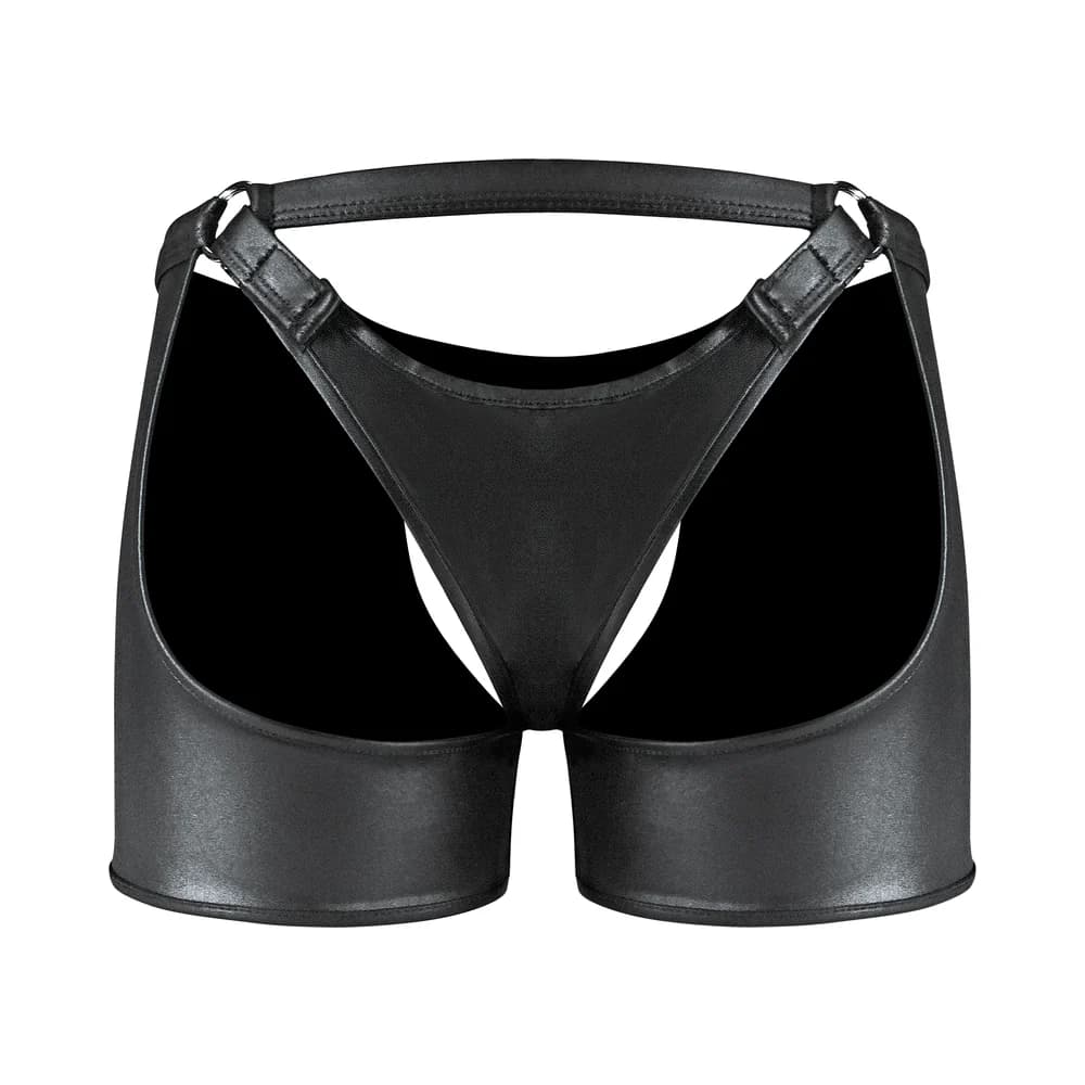 Male Power Fetish Poseidon Chap-Style Short Black L/XL thumbnail 2