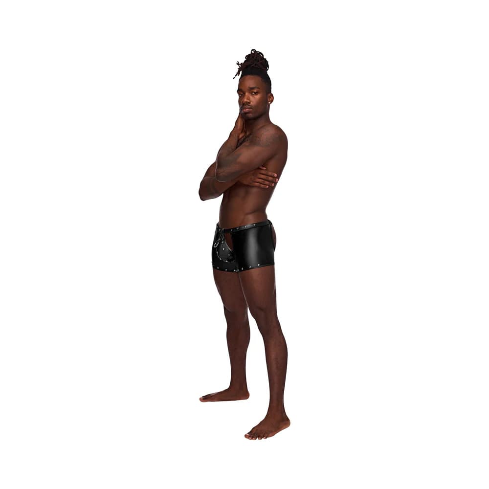 Male Power Fetish Poseidon Chap-Style Short Black L/XL thumbnail 5