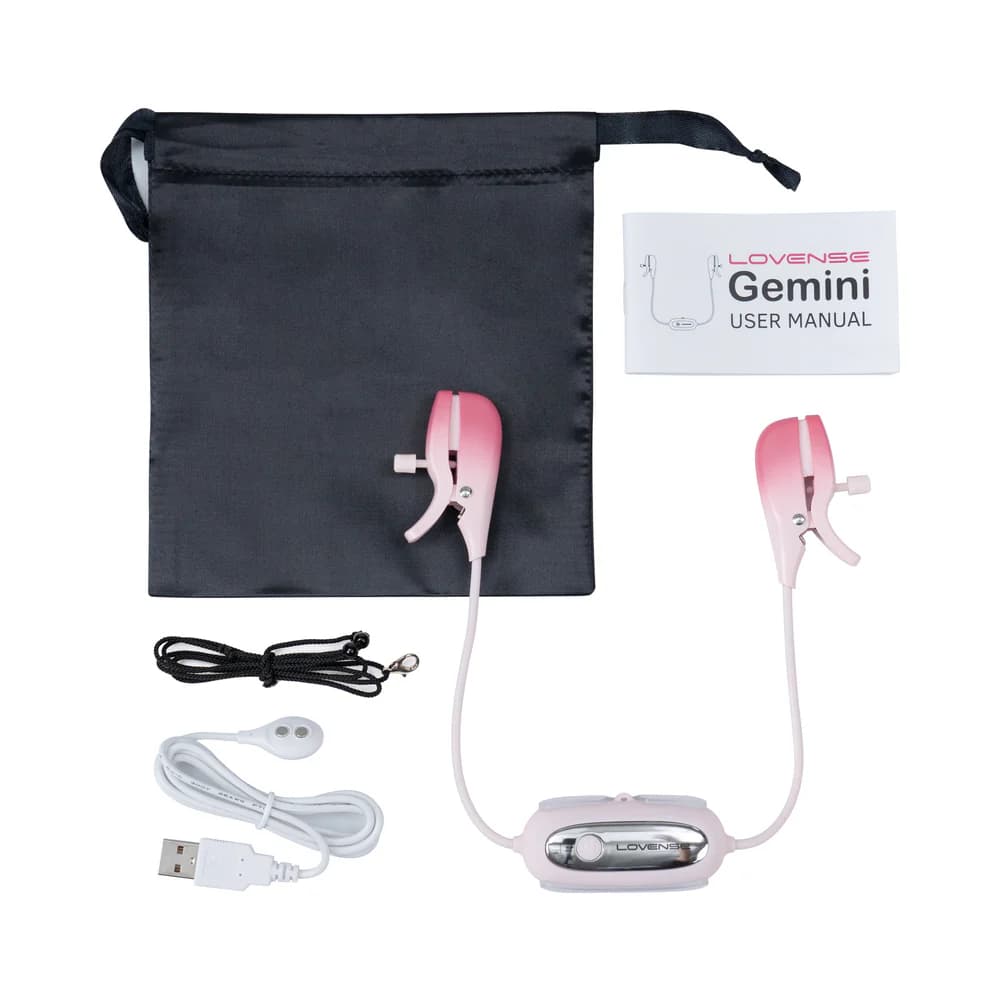 Lovense Gemini Bluetooth Rechargeable Vibrating Nipple Clamps thumbnail 4