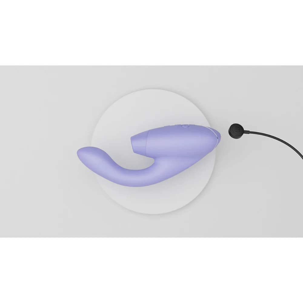 Womanizer Duo 2 Rechargeable Dual Stimulation Pleasure Air and G-Spot Vibrator Lilac thumbnail 8