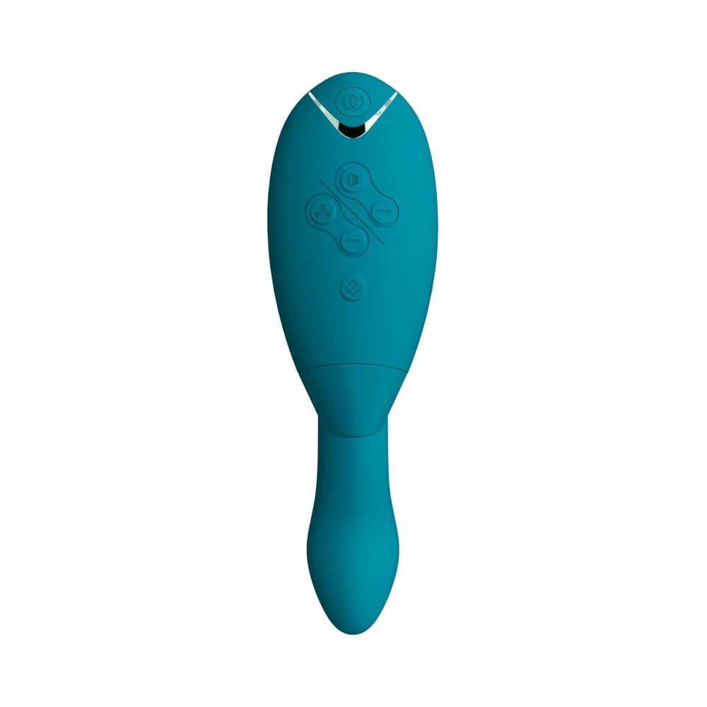 Womanizer Duo 2 Rechargeable Dual Stimulation Pleasure Air and G-Spot Vibrator Petrol thumbnail 2