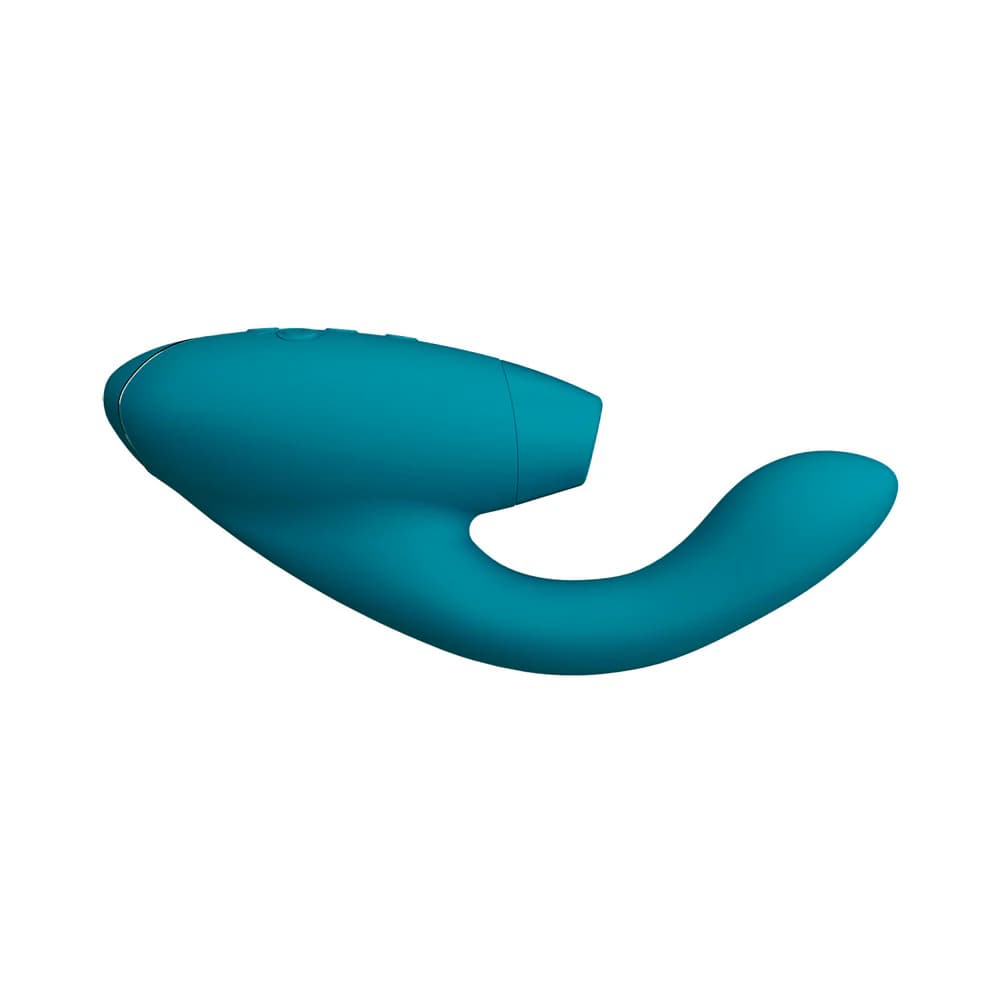 Womanizer Duo 2 Rechargeable Dual Stimulation Pleasure Air and G-Spot Vibrator Petrol thumbnail 3