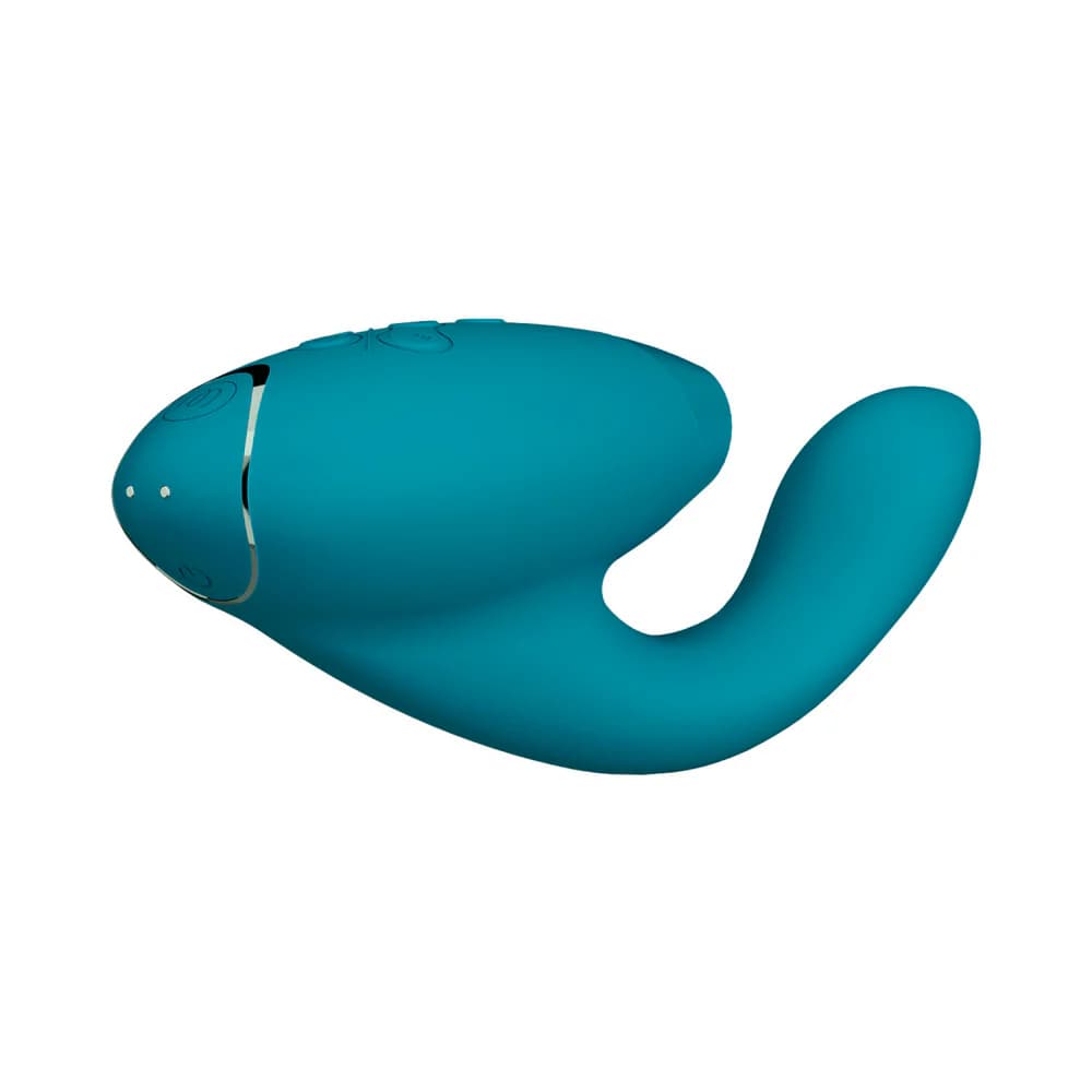 Womanizer Duo 2 Rechargeable Dual Stimulation Pleasure Air and G-Spot Vibrator Petrol thumbnail 5
