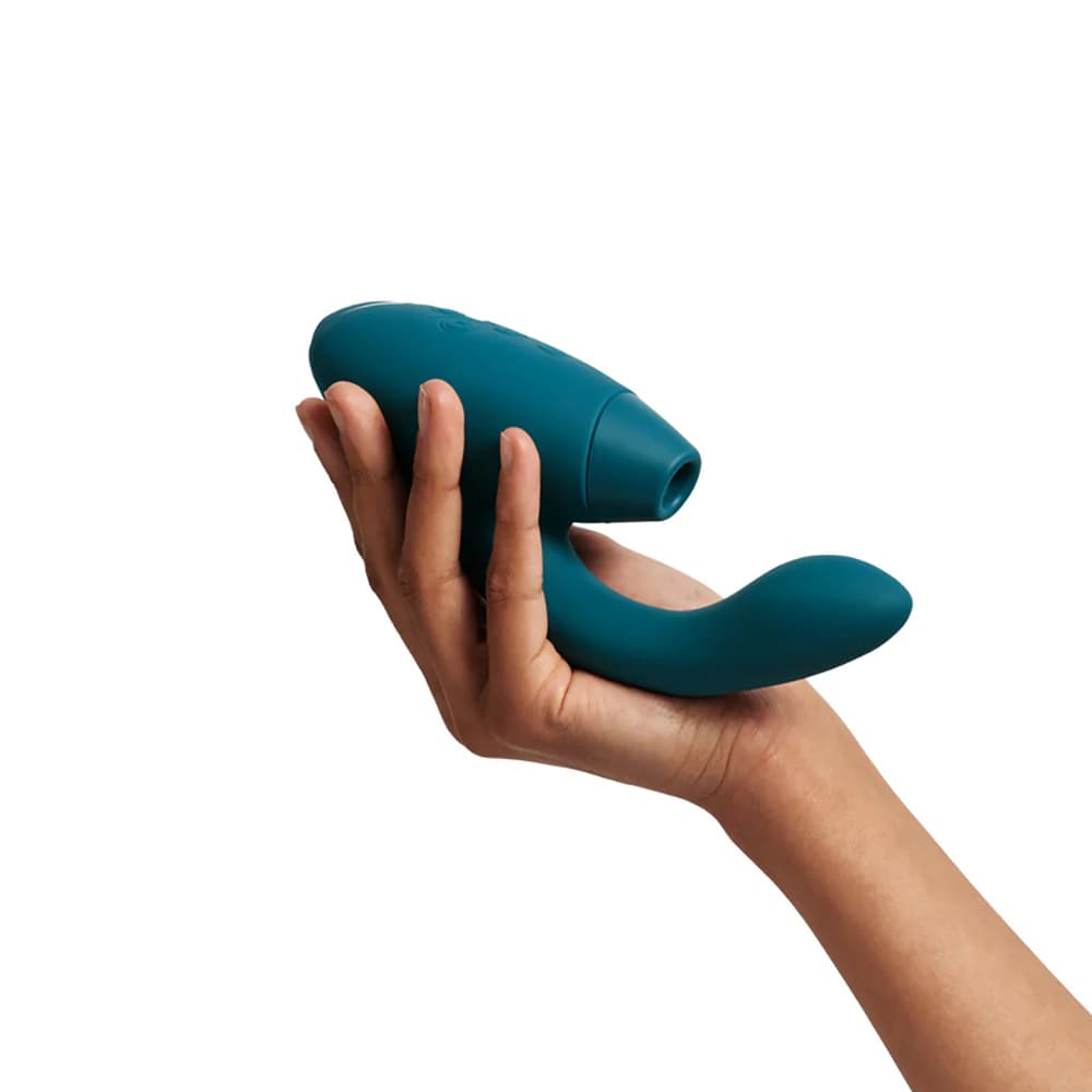 Womanizer Duo 2 Rechargeable Dual Stimulation Pleasure Air and G-Spot Vibrator Petrol thumbnail 7