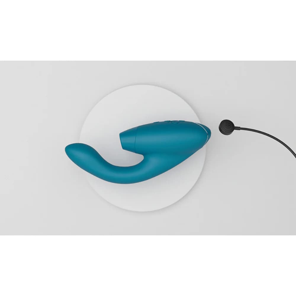Womanizer Duo 2 Rechargeable Dual Stimulation Pleasure Air and G-Spot Vibrator Petrol thumbnail 8