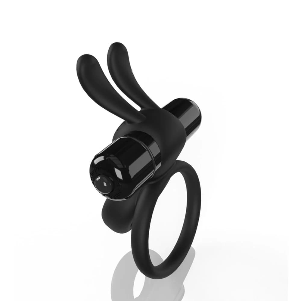 Screaming O 4B Ohare Vibrating Rabbit Double Cockring Black thumbnail 4